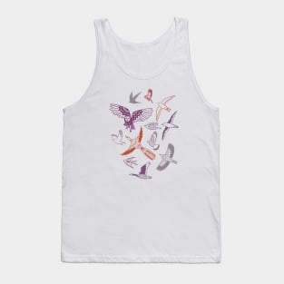 Folk Art Birds Tank Top